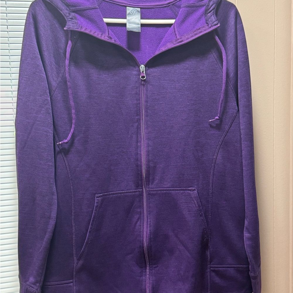 Champion Women's Purple Zip-Up Hoodie
